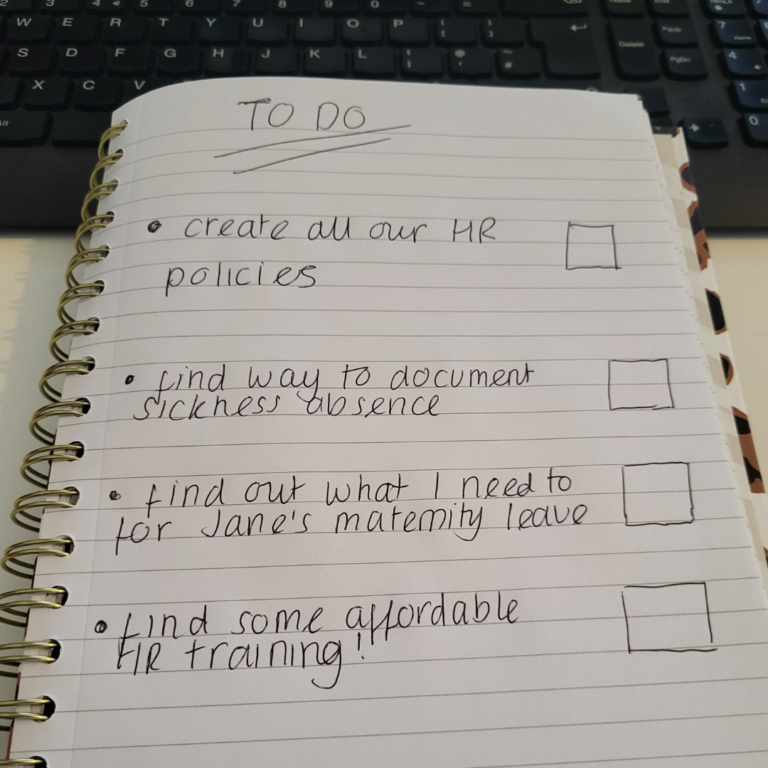 An image of a to-do list for nursery owners